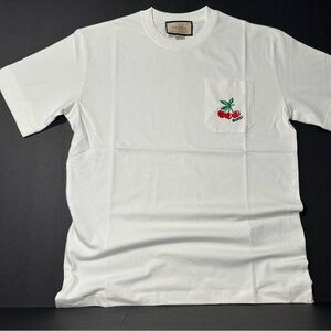 Gucci Cherry Pocket T-Shirt White Size S Like New